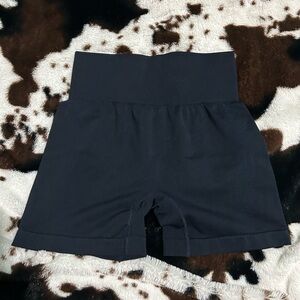 blue High-Waisted Shorts